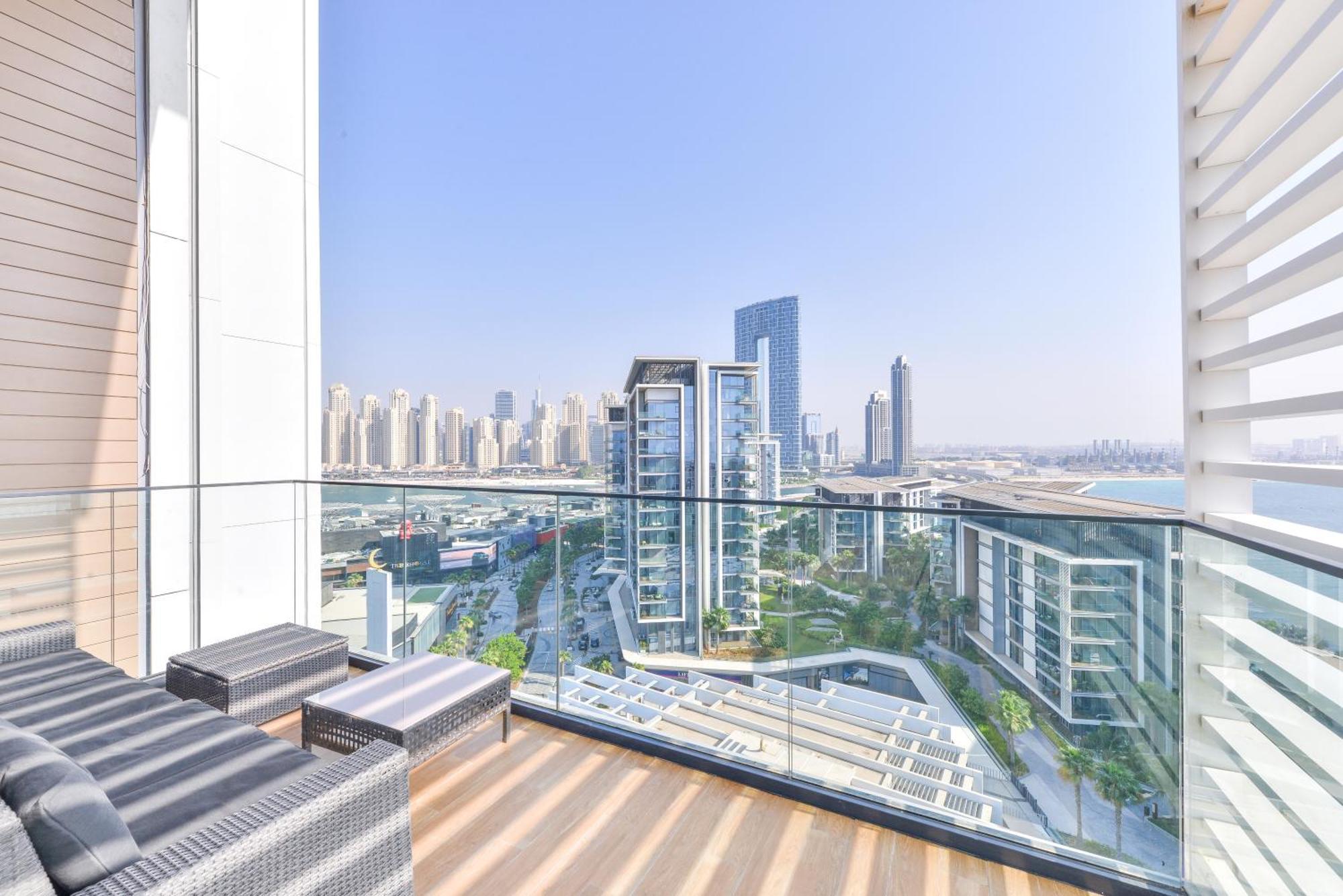 Luxe 3 Bedroom Oceanfront Apartment In The Heart Of Bluewaters Island Dubaï Extérieur photo