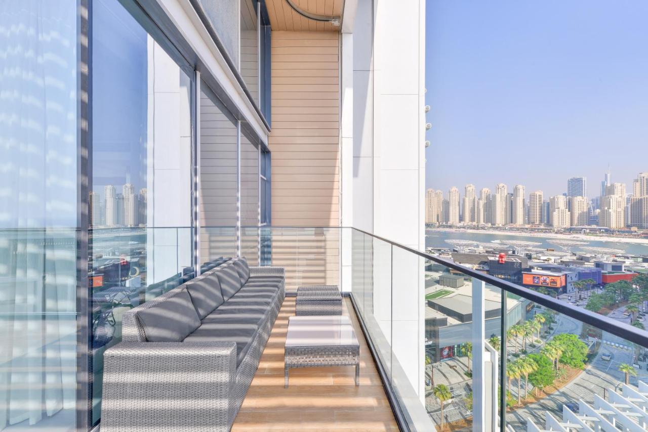 Luxe 3 Bedroom Oceanfront Apartment In The Heart Of Bluewaters Island Dubaï Extérieur photo